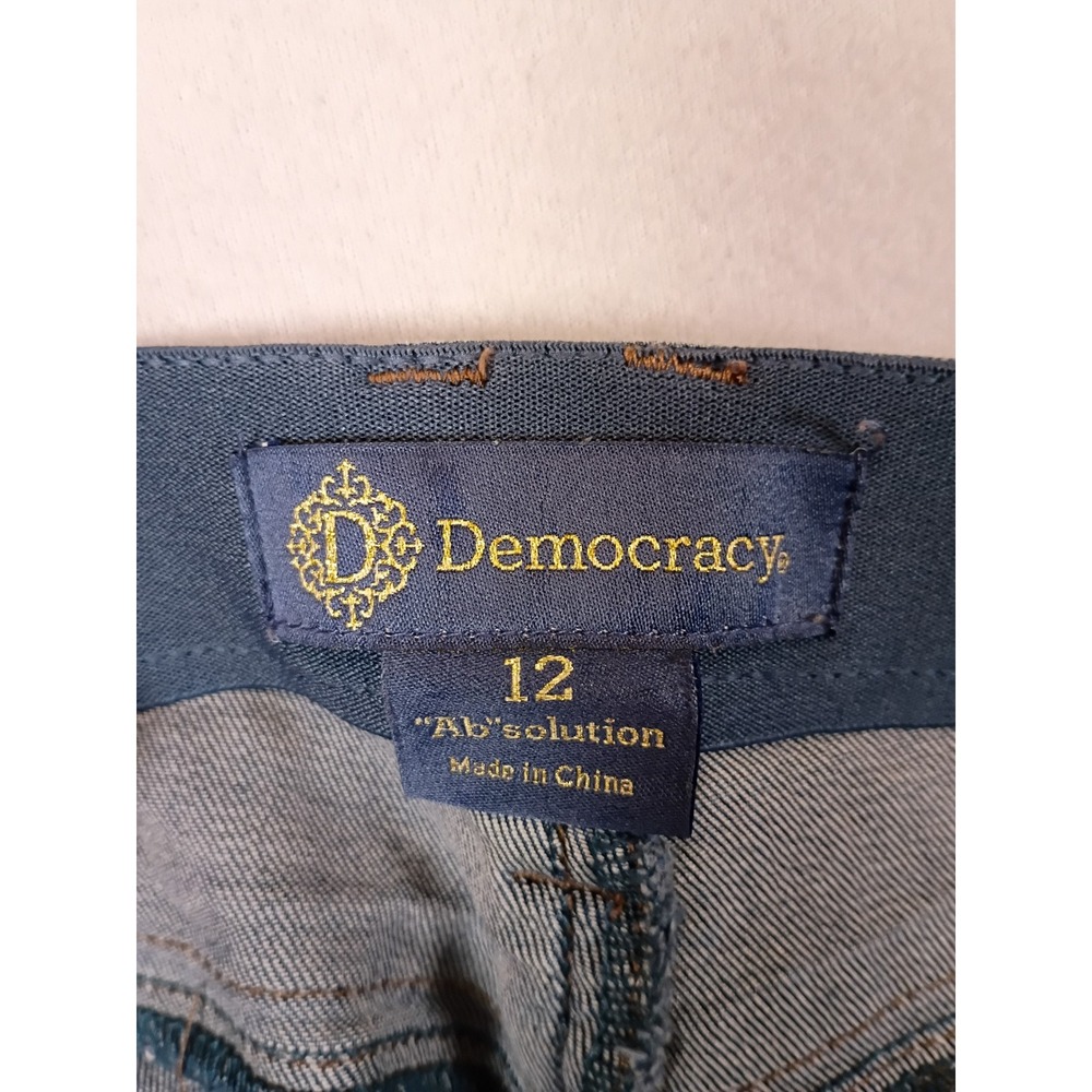 Boho Democracy Womens 12 Blue Absolution High Rise Raw Hem Ankle Jeans B2697YIY - Picture 3 of 10
